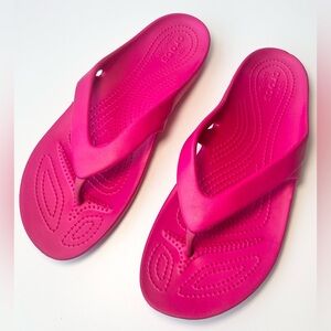 CROCS Kadee II Flip Flop Sandals Women’s Size 10 Pink EUC